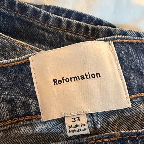 Reformation Blue Straight Leg Jeans - Picture 10 of 14